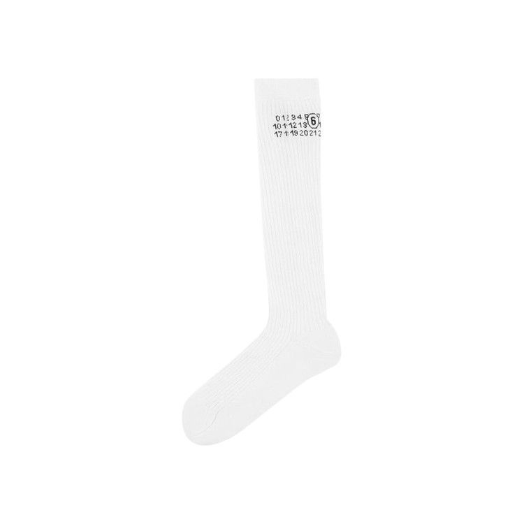 MM6 Maison Margiela Bootleg Socks 'Off White'