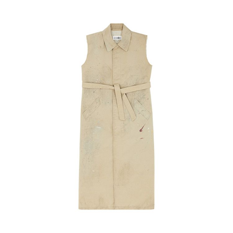 MM6 Maison Margiela Gabardine Gilet 'Beige'