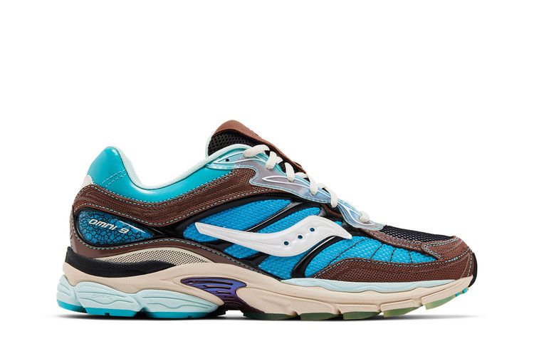 Footpatrol x Saucony ProGrid Omni 9 'Blue Brown'