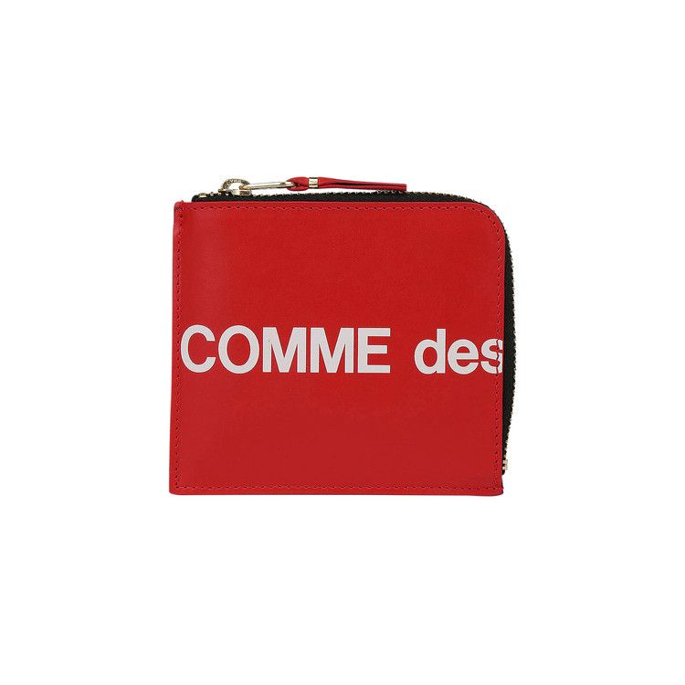Comme des Garçons Wallet Huge Logo Zip Wallet 'Red'