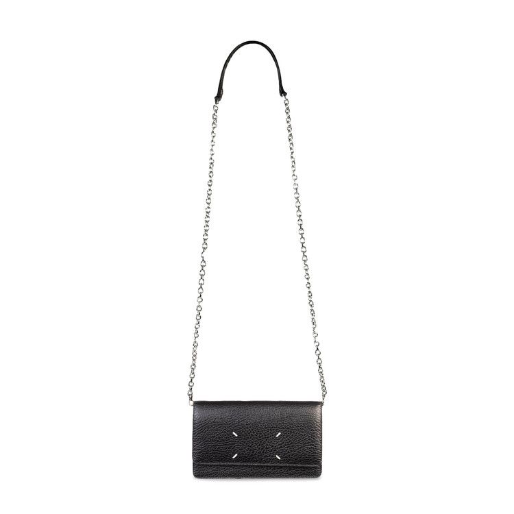 Maison Margiela Leather Fold Over Bag 'Black'