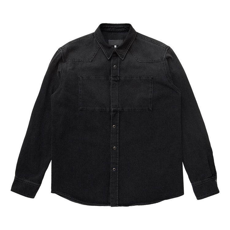 MM6 Maison Margiela Paneled Denim Shirt 'Black'