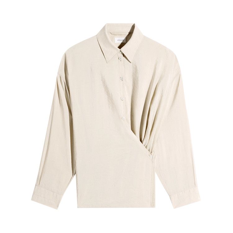 Lemaire Straight Collar Twisted Shirt 'Oat Milk'