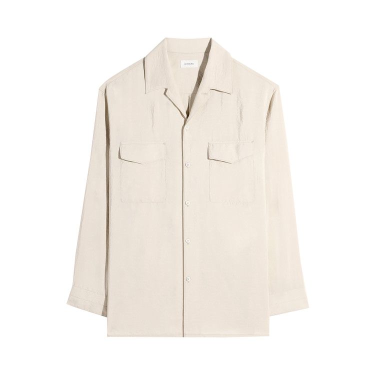Lemaire Convertible Collar Shirt 'Oat Milk'