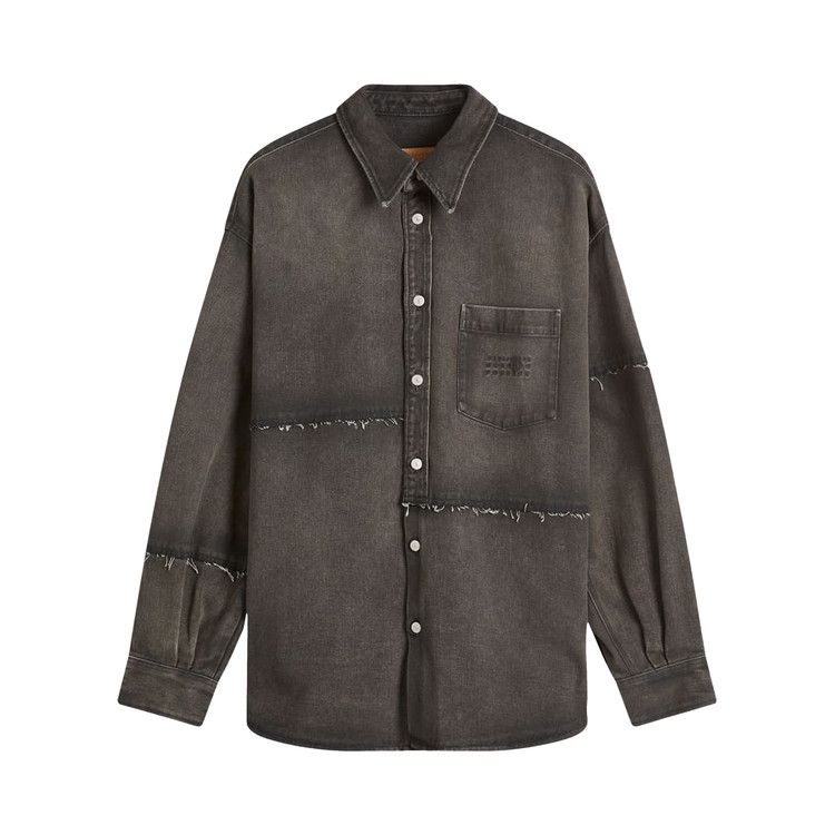MM6 Maison Margiela Faded Denim Logo Shirt 'Grey'