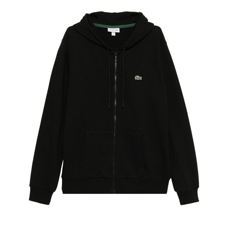 Lacoste Classic Fit Zipped Fleece Hoodie 'Black'