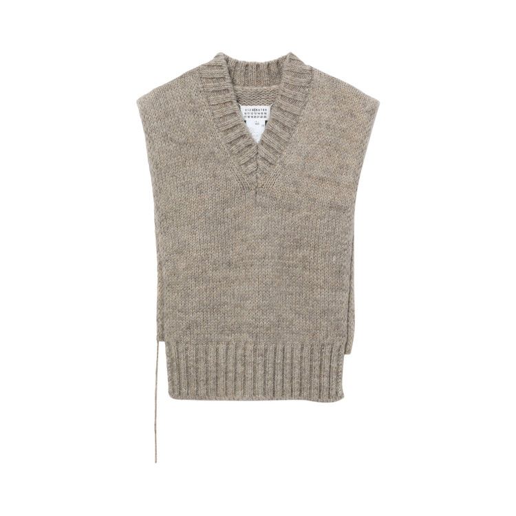 Maison Margiela Botanical Dye Knit Vest 'Light Brown'