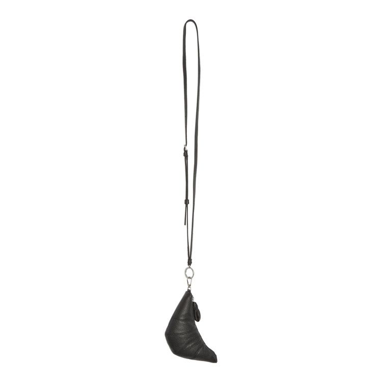 Lemaire Crossbody Croissant Coin Purse 'Black'