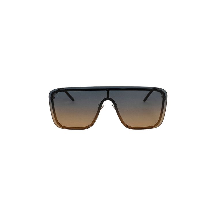 Saint Laurent Gradient Mask Sunglasses 'Silver'