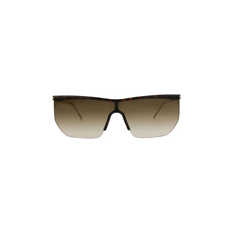 Saint Laurent Mask Sunglasses 'Havana/Gold/Brown'
