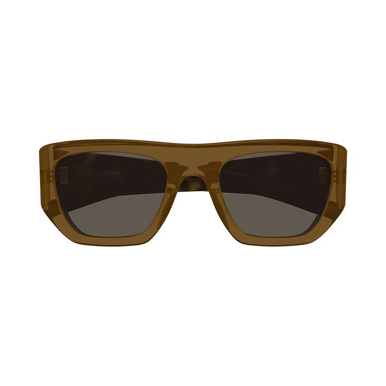 Saint Laurent Square Sunglasses 'Brown'