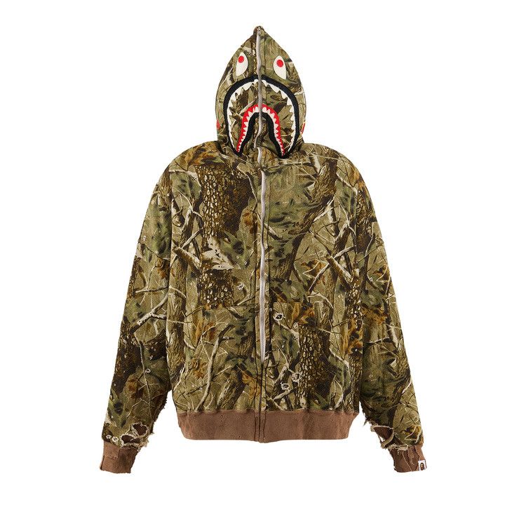 SAINT Mxxxxxx Bape Sahark Zip Hoodie 'Camo'