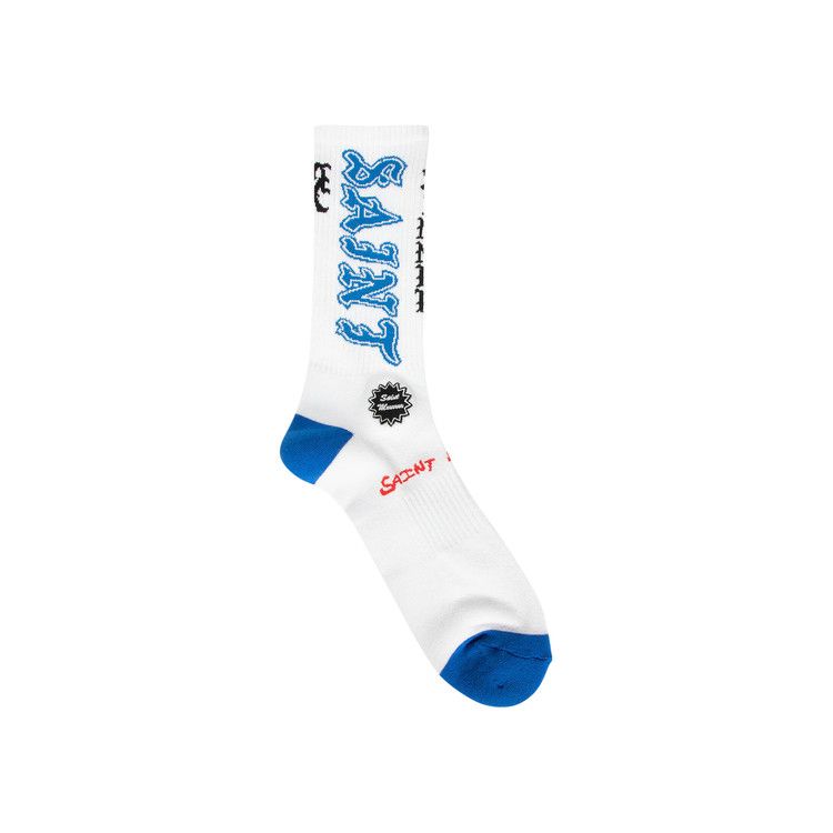 SAINT Mxxxxxx Saint Socks 'White/Blue'