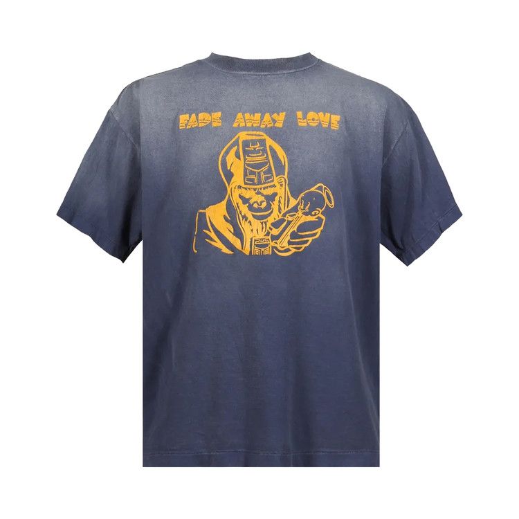 SAINT Mxxxxxx x BAPE Fade Away LV Short-Sleeve T-Shirt 'Navy'
