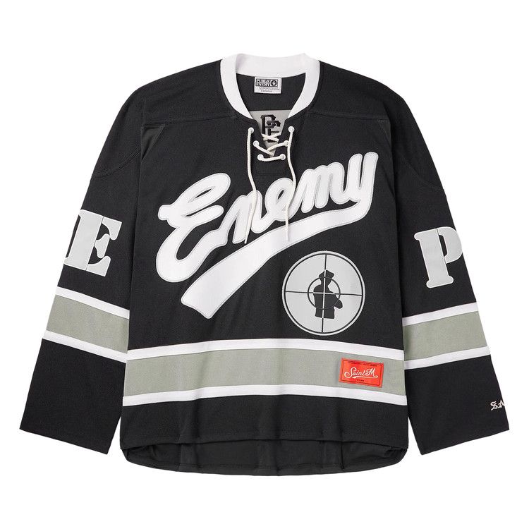 SAINT Mxxxxxx x Public Enemy Saint Enemy Game Shirt 'Black'