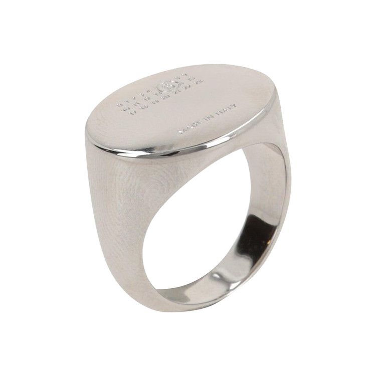 MM6 Maison Margiela Numeric Oval Ring 'Palladio'