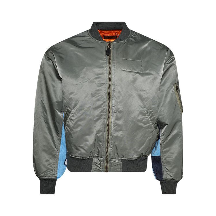 SAINT Mxxxxxx Contrasting Sleeves Bomber Jacket 'Khaki'