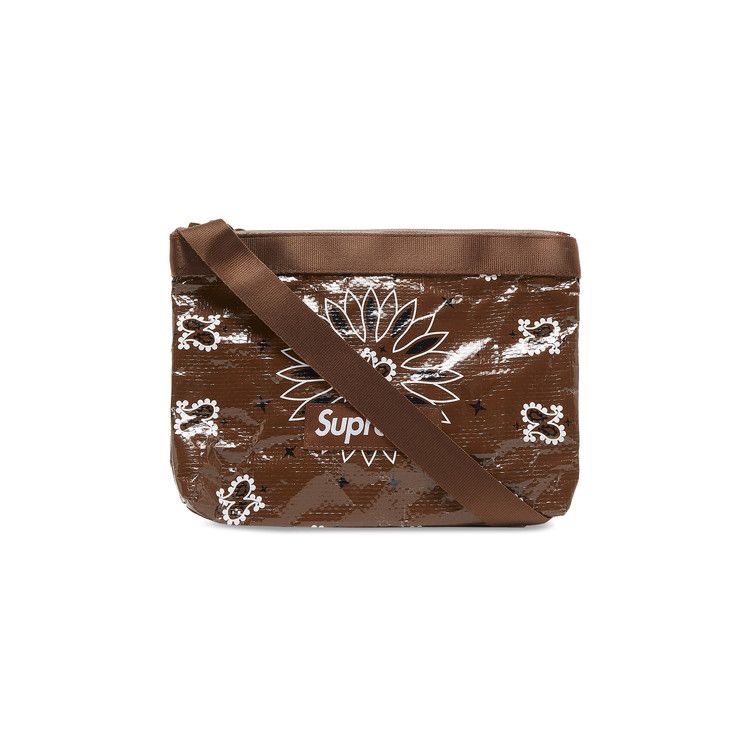 Supreme Bandana Tarp Side Bag 'Brown'