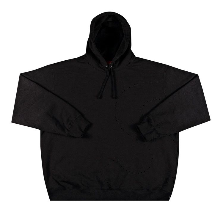 Supreme Laser Cut S Logo Hooded Sweatshirt 'Black'
