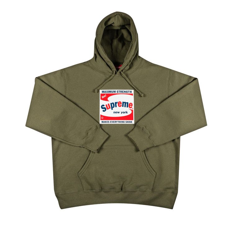 Supreme Shine Hooded Sweatshirt 'Light Olive'