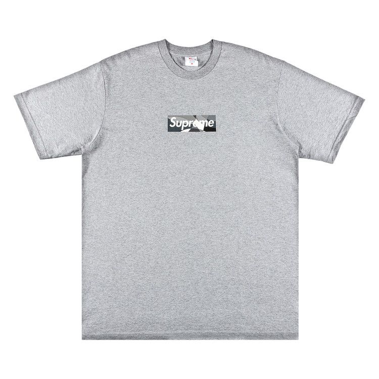 Supreme x Emilio Pucci Box Logo Tee 'Heather Grey/Black'