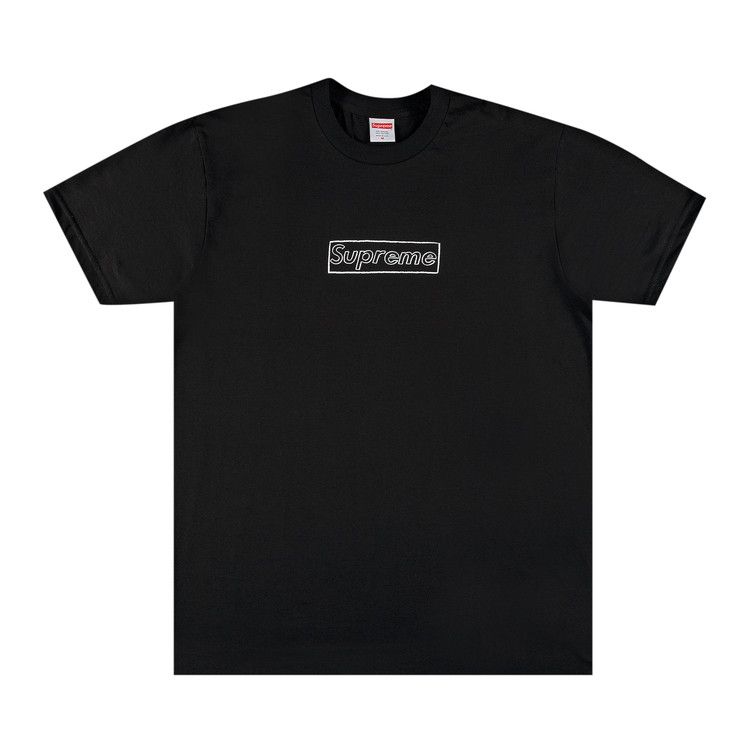 Supreme x KAWS Chalk Logo Tee 'Black'