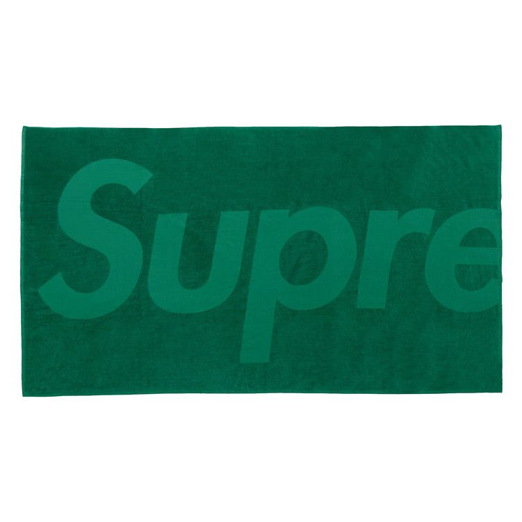 Supreme Tonal Logo Towel 'Green'
