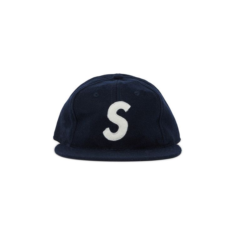 Supreme x Ebbets S Logo Fitted 6-Panel 'Navy'