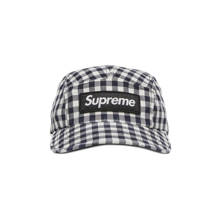 Supreme Gingham Camp Cap 'Black'