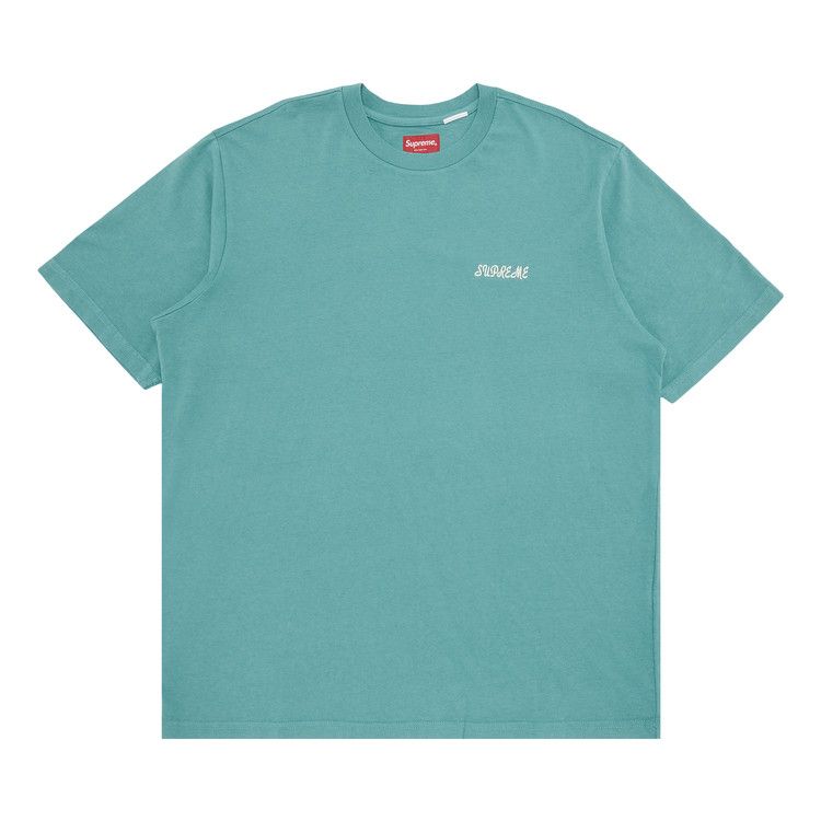 Supreme Washed Script Short-Sleeve Top 'Sage'