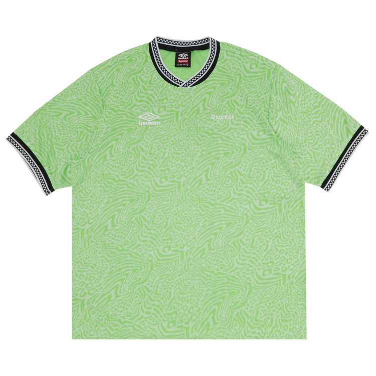 Supreme x Umbro Jacquard Animal Print Soccer Jersey 'White'