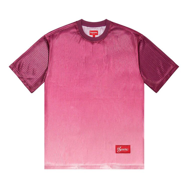 Supreme Gradient Mesh Stripe Jersey 'Magenta'