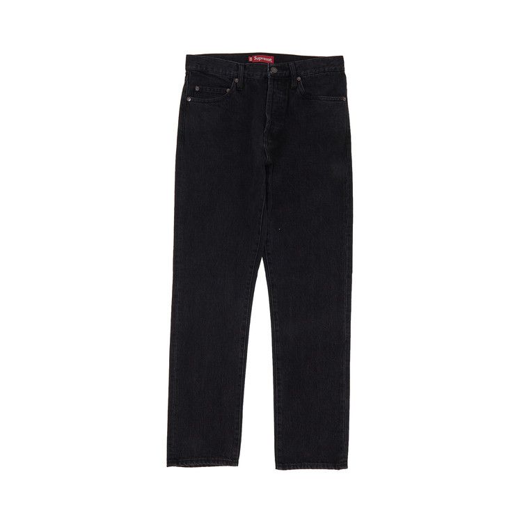 Supreme Stone Washed Slim Jean 'Washed Black'