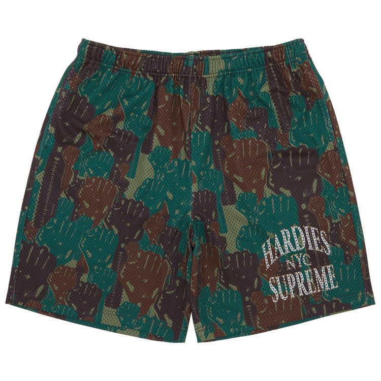 Supreme x Hardies Camo Basketball Short 'Green'