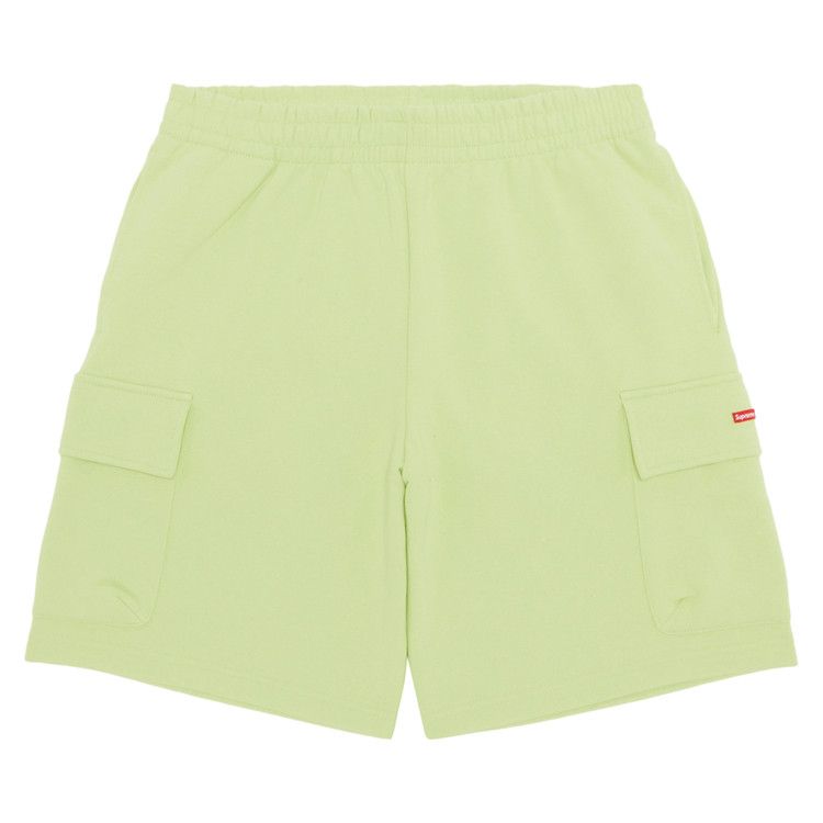 Supreme Small Box Baggy Cargo Sweatshort 'Lime'