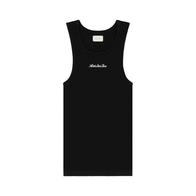 Aimé Leon Dore Embroidered Logo Tank Top 'Jet Black'