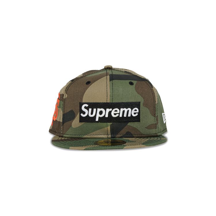 Supreme x MLB Teams Box Logo New Era 'Woodland Camo - San Francisco'