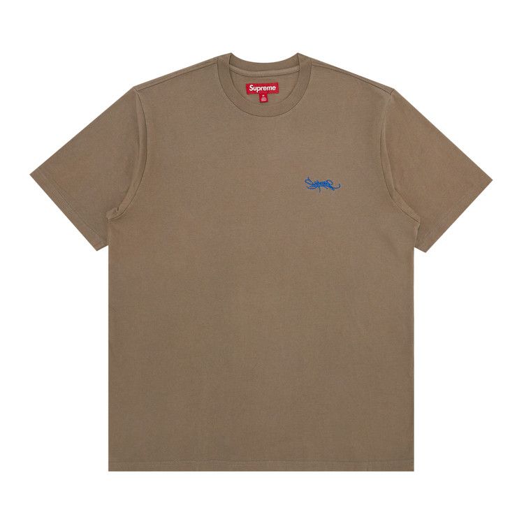 Supreme Washed Tag Short-Sleeve Top 'Dark Tan'