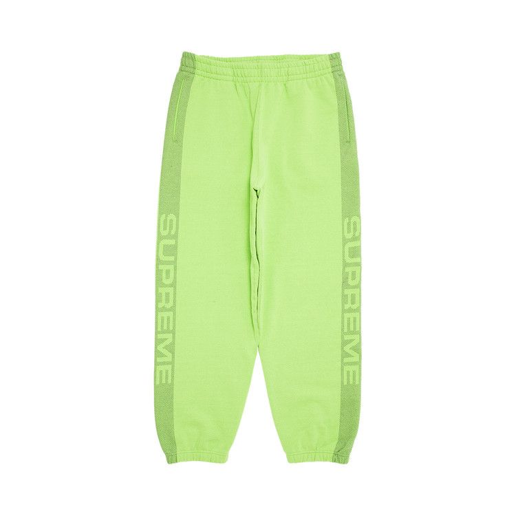 Supreme Jacquard Stripe Sweatpant 'Bright Green'