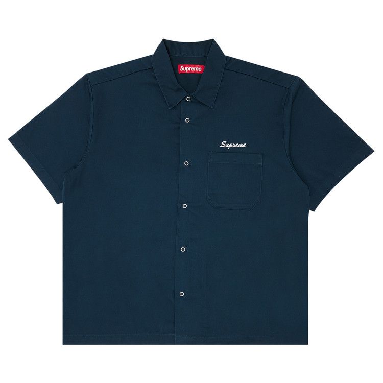 Supreme Margaret Keane Teardrop Short-Sleeve Work Shirt 'Light Navy'