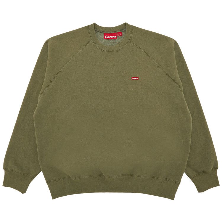 Supreme Small Box Raglan Crewneck 'Light Olive'