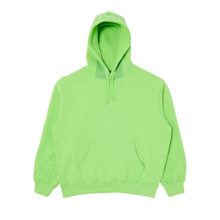 Supreme Jacquard Stripe Hooded Sweatshirt 'Bright Green'
