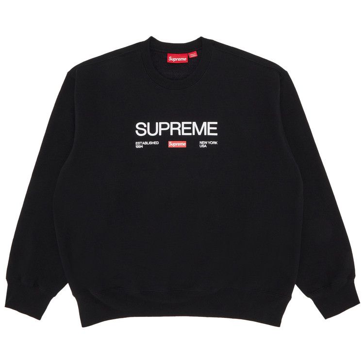 Supreme Established Crewneck 'Black'