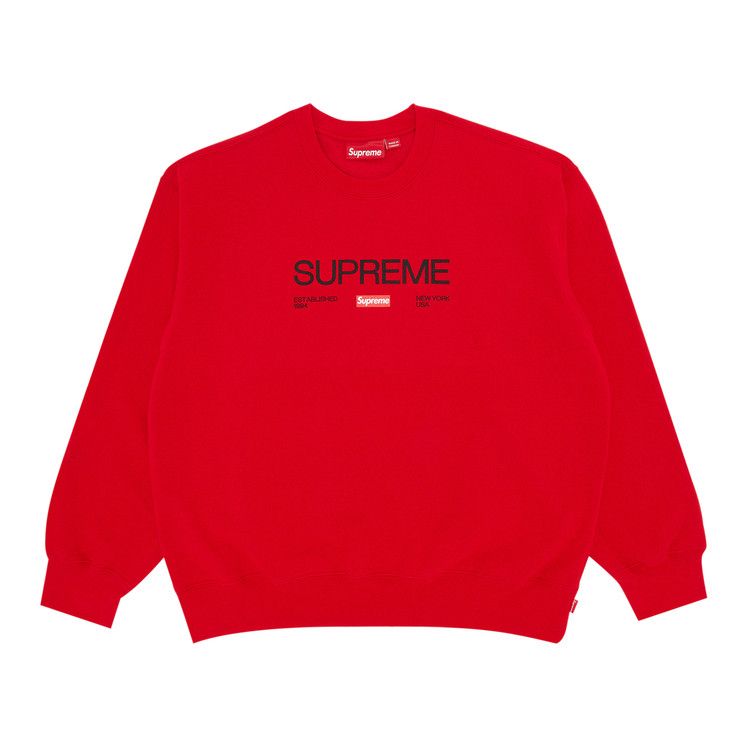 Supreme Established Crewneck 'Red'