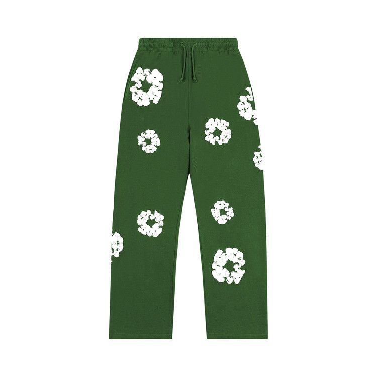 Denim Tears Cotton Wreath Baggy Sweatpants 'Green'