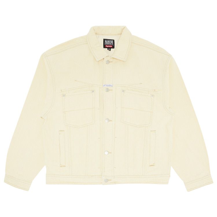 Supreme x Martithé + François Girbaud X-Seam Denim Trucker Jacket 'Pale Yellow'