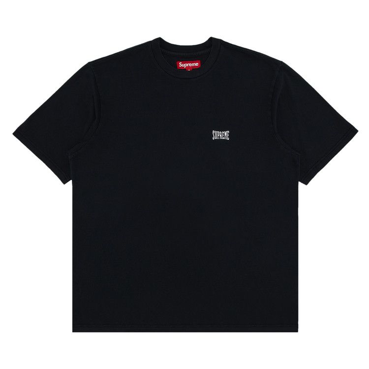 Supreme Warm Up Washed Short-Sleeve Top 'Black'