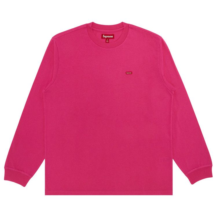 Supreme Small Box Long-Sleeve Tee 'Pink'