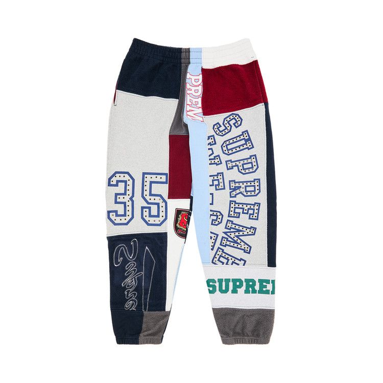 Supreme Patchwork Sweatpant 'Navy'