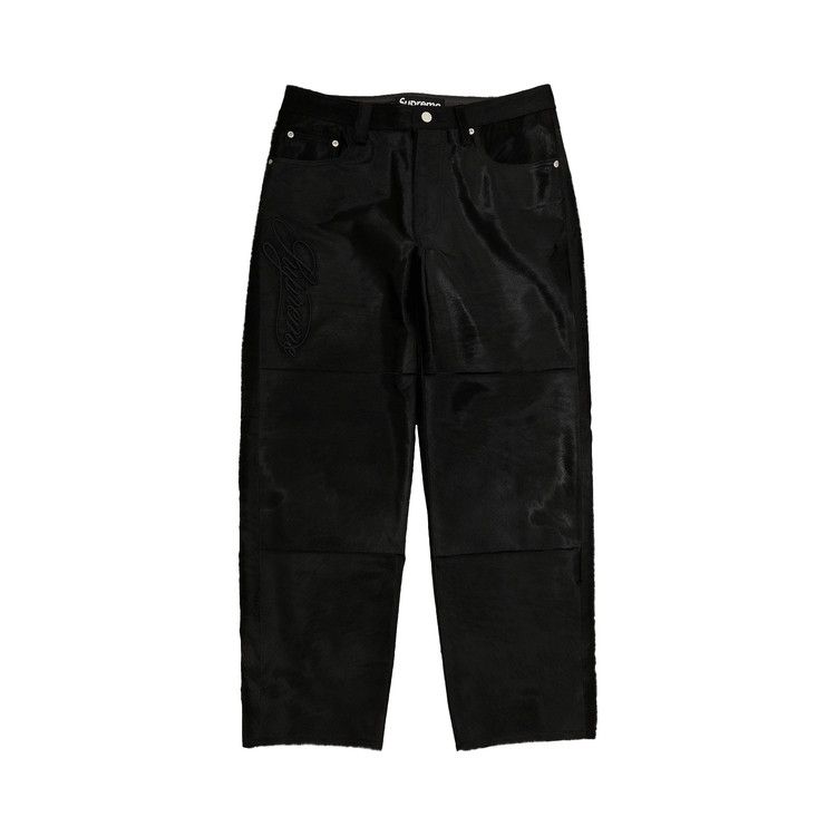 Supreme Ponyhair Loose Fit 5-Pocket Jean 'Black'